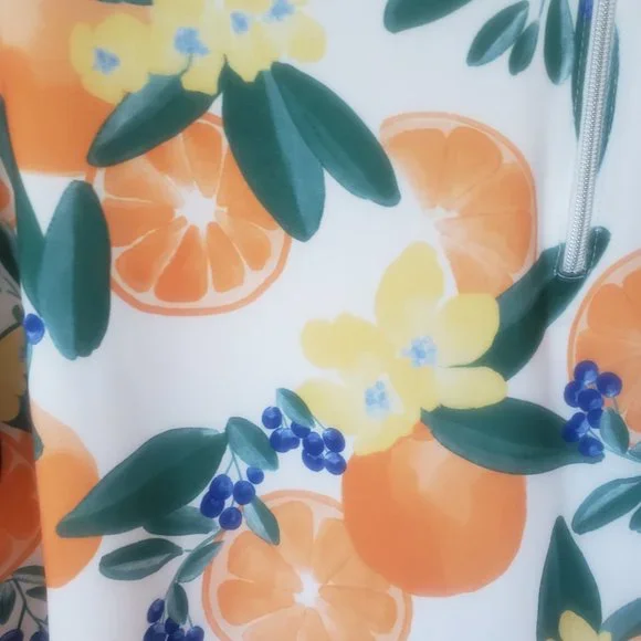 TAIL Women's Fun in the Sun Happy Long Sleeve 3/4 Zip - Orange Crush - XXL - Picture 10 of 13